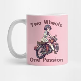 Anime girl biker Biker chick Biking Mug